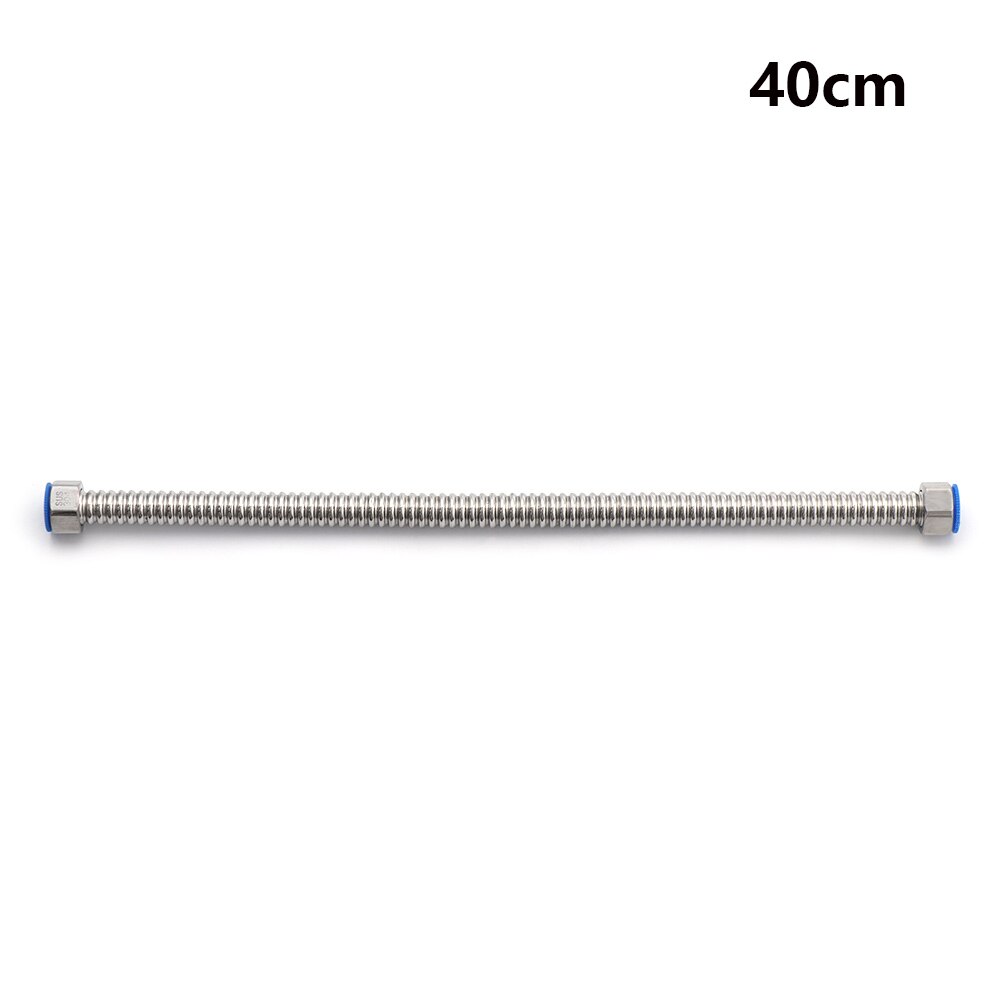 1pc g1/2 &quot; rustfritt stål korrugert tilførselsslange varmtvannsbereder kobling vvs rør slange uttrekkbart korrugert rør: 40cm