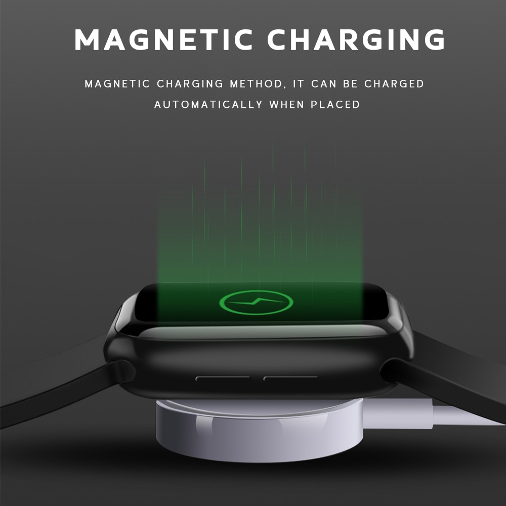 Magnetic Small Charger Compatible for Apple Watch 1 2 3 4 5 6 Smart Induction Watch Charging USB Portable Oval Smart Accessories