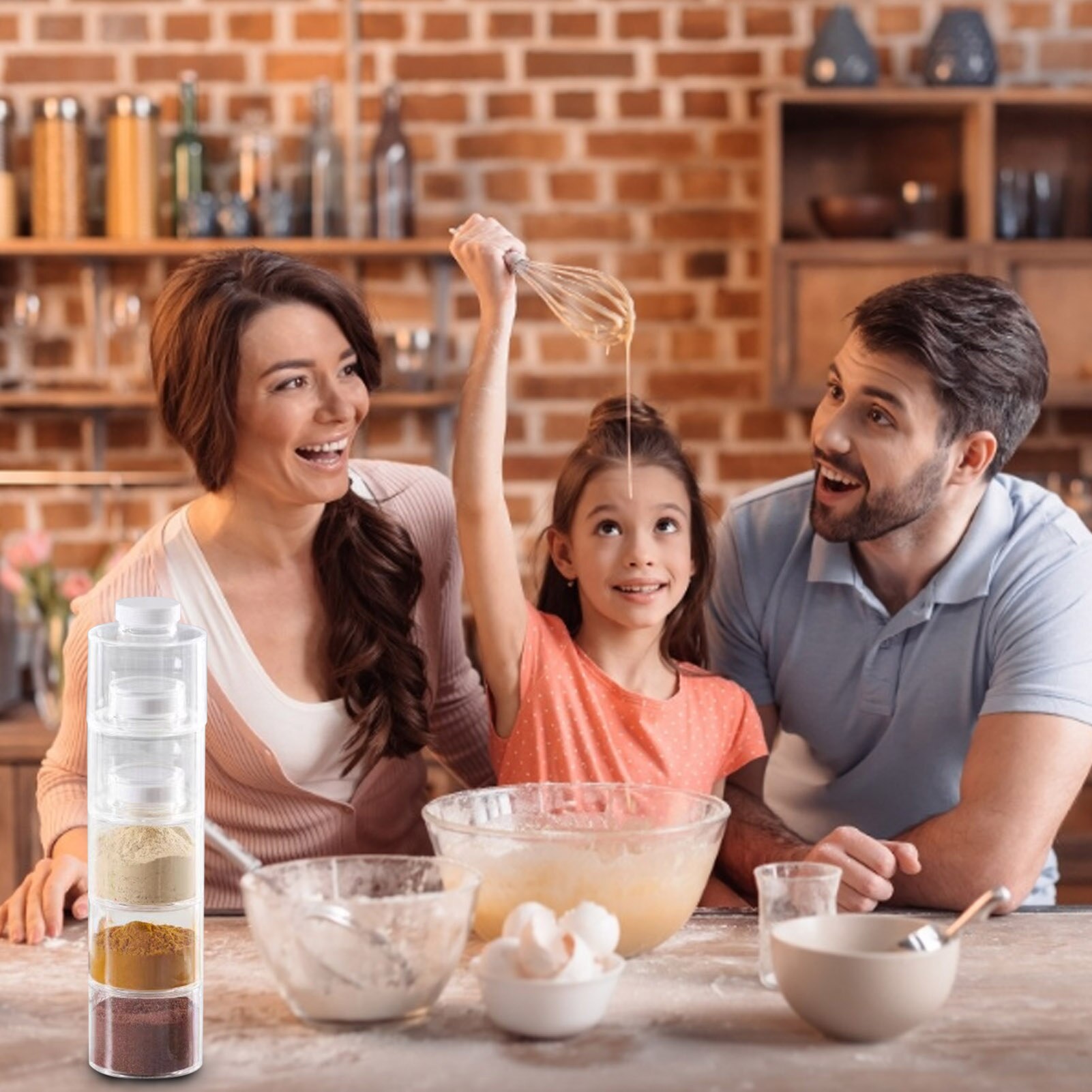 Keuken Spice Flessen Transparante Stapelbaar Kruiderij Opbergbakken Containers Huishouden Keuken Specerij Opslag Fles