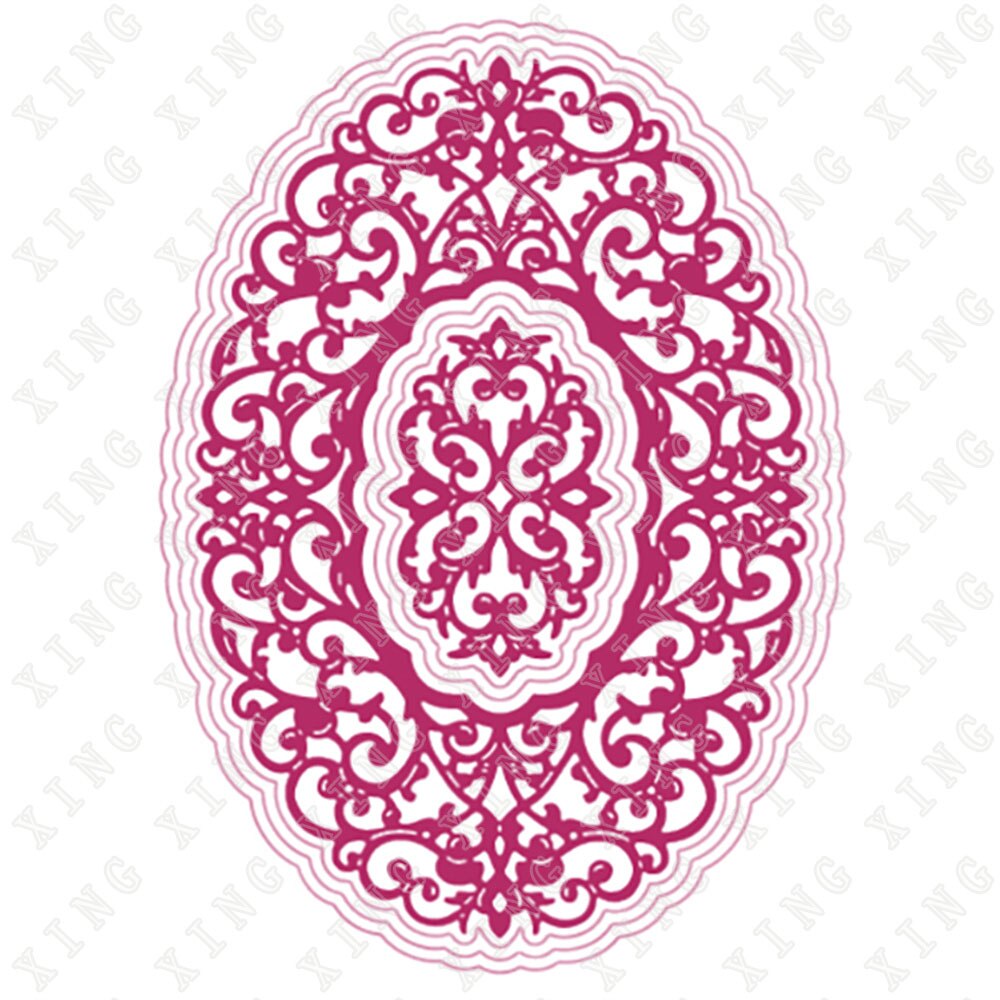 Petite Oval Frame Metal Cutting Dies Scrapbook Diary Decoration Embossing Template Diy Greeting Card Handmade