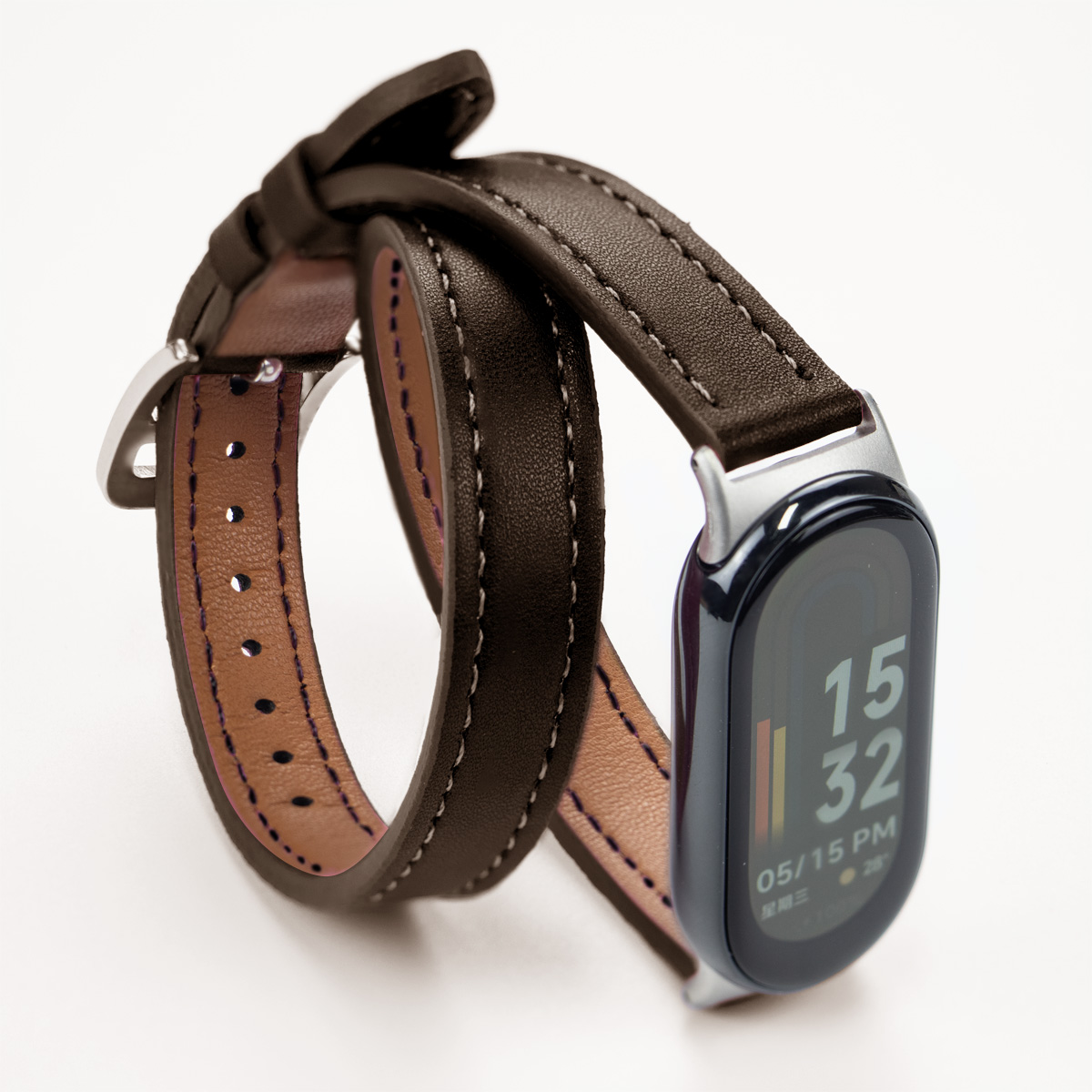 For Mi Band 8 Strap Leather band For Xiaomi Mi Band 9 Wrist Strap Correa Watch Replacement Miband 8 NFC Sports Bracelet Pulseira