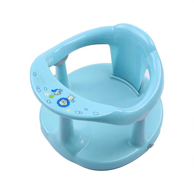 Baby Bad Seat Zuig Stoel Anti-Slip Ronde Rand Veilig Arm Terug Rest Installeren Removal Bad Stoel: Light Blue