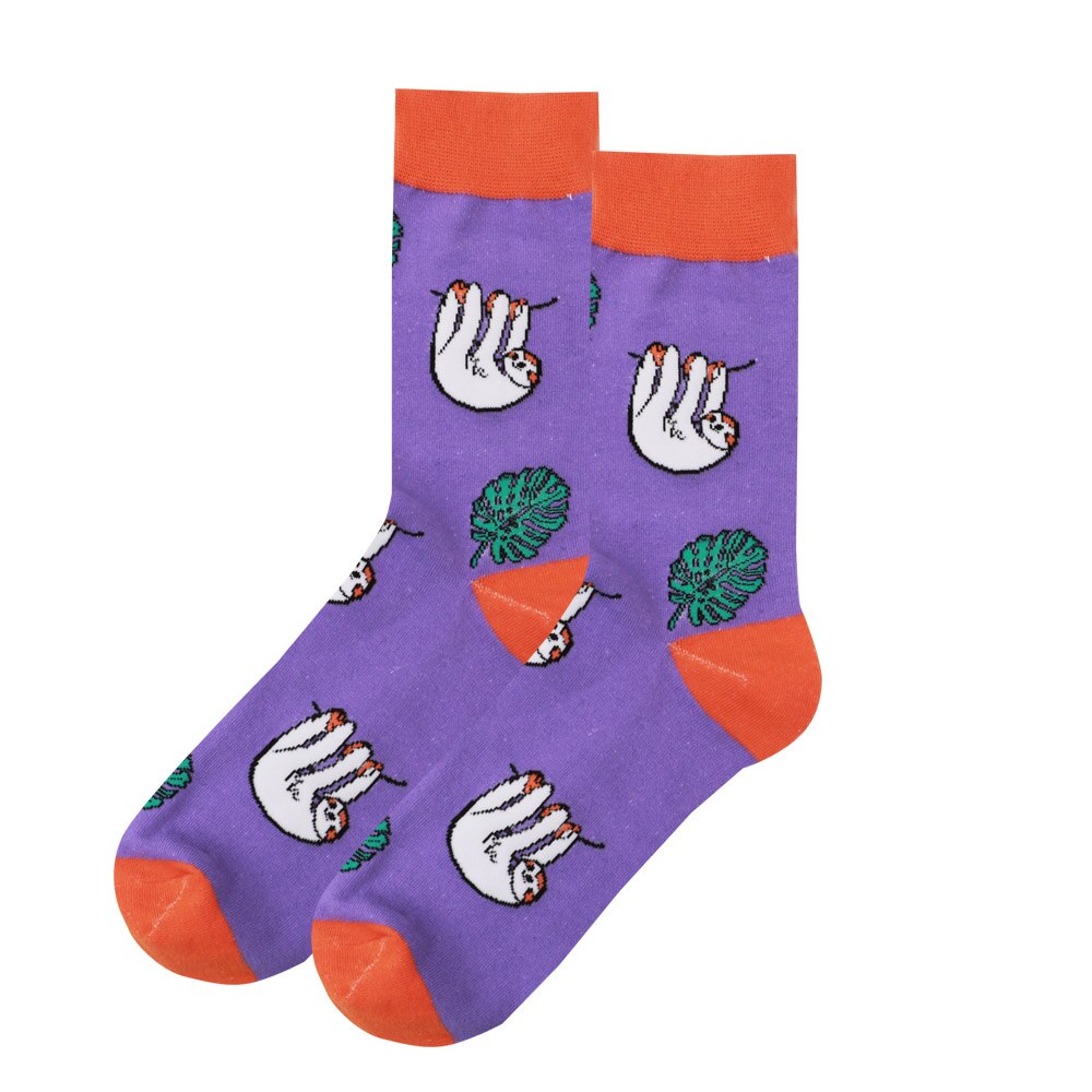 Glade sokker bomull soft sox vakker lama hund kurve menn morsomme kvinner damer jenter kunst: Turkis