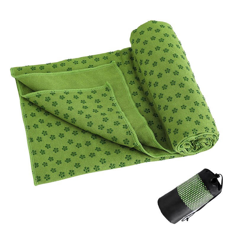 Esterilla de Yoga antideslizante de microfibra para Pilates, cubierta interior de Fitness, mantas con bolsa de malla gratis, 183x82cm/72 &#39;&#39;x 32&#39;&#39;