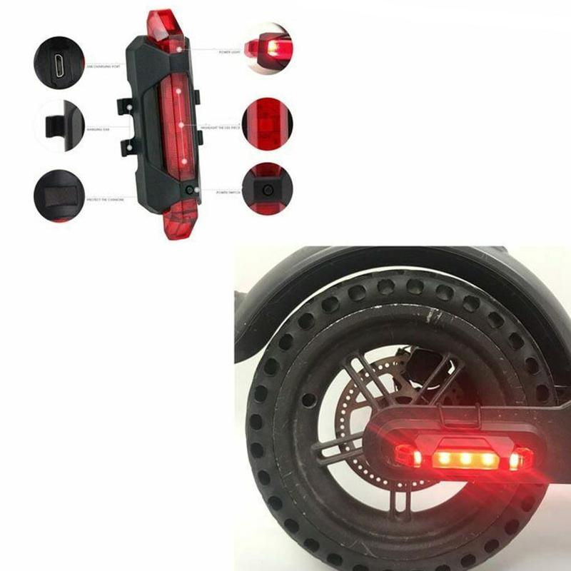 Balance Bike Waarschuwingslampje Kleurrijke Light Night Riding Kleurrijke Licht Usb Opladen Staart Licht Voor Xiaomi Mijia M365