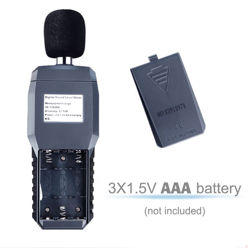 Digital Sound Noise Meter LCD Display Measurement Instrument Decibel Tester