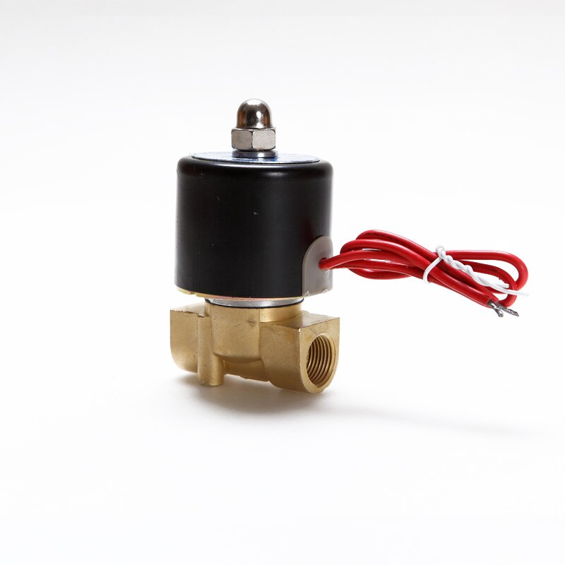 Elektrisk magnetventil vann luft n /c 2 -veis 3/8 "  ac 220v 2 w 040-10 legeringshus  dc12v 24v ac110v 220v legert vannventil