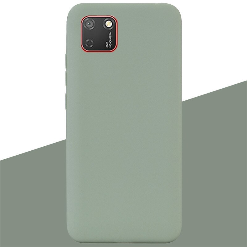 Soft Silicone Case For Huawei Y5p DRA-LX9 Case Silicone Back Cover Y5 p Phone Case For Huawei Y5P 5.45 Cover Coque Shell: 8 Bean Green