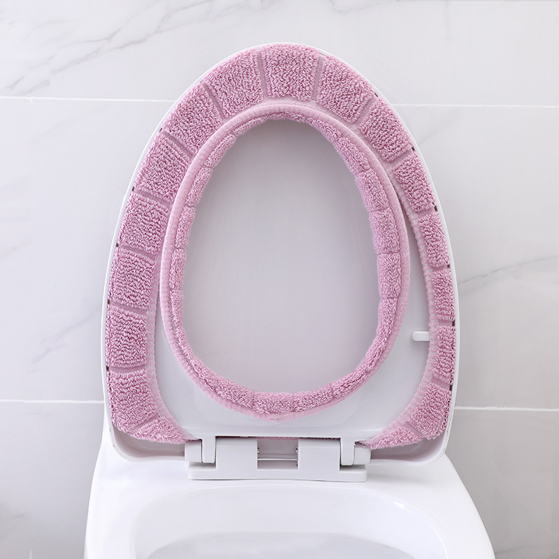 1 Pc Willekeurige Kleur Universal Wasbare Wc Cover Accessoires Voor Thuis Decoratie Zitkussen Voetstuk Pan Zacht Kussen