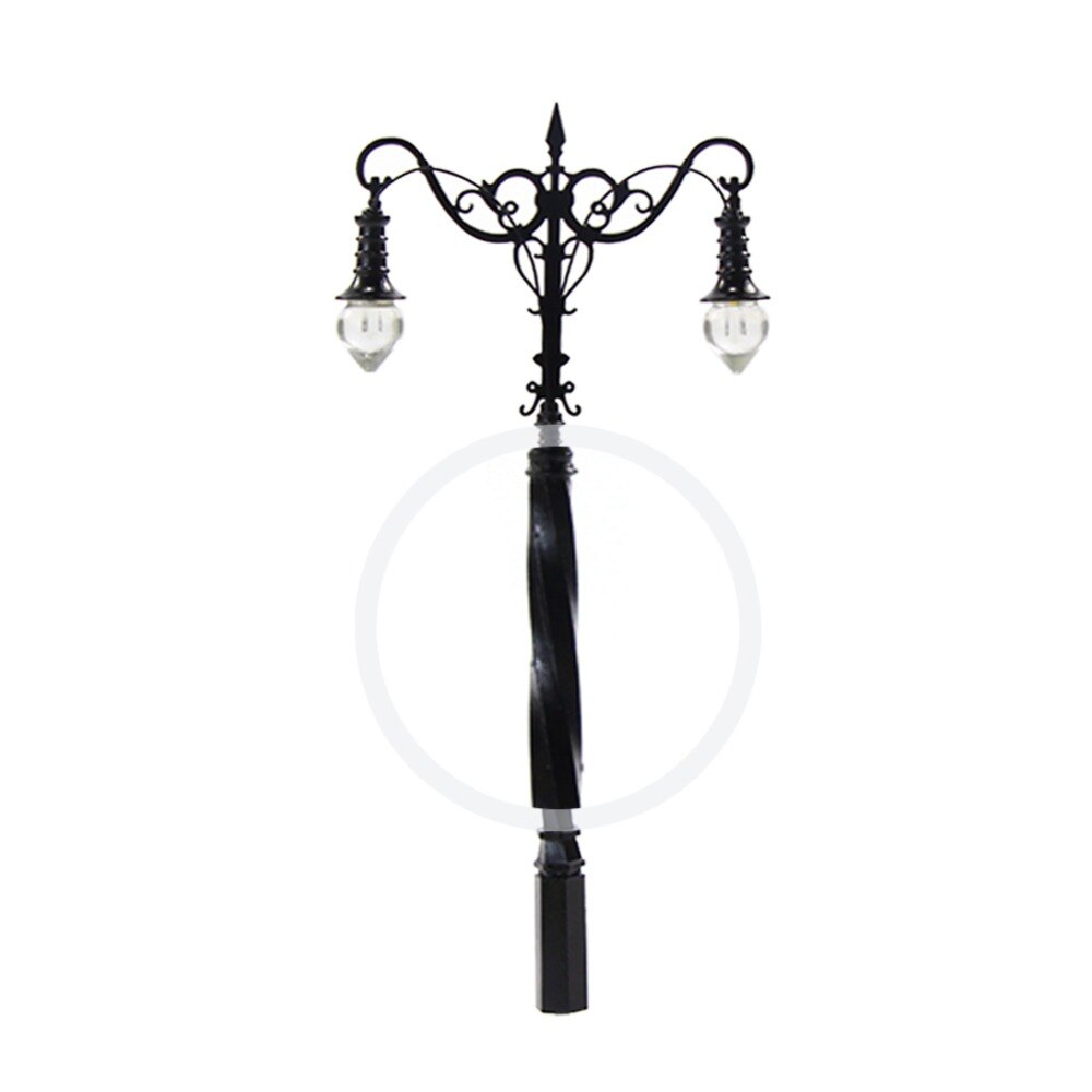 3pcs Model Railroad train Lamp posts Yard street light Lamps O/OO scale LQS37 LED lights model building kit