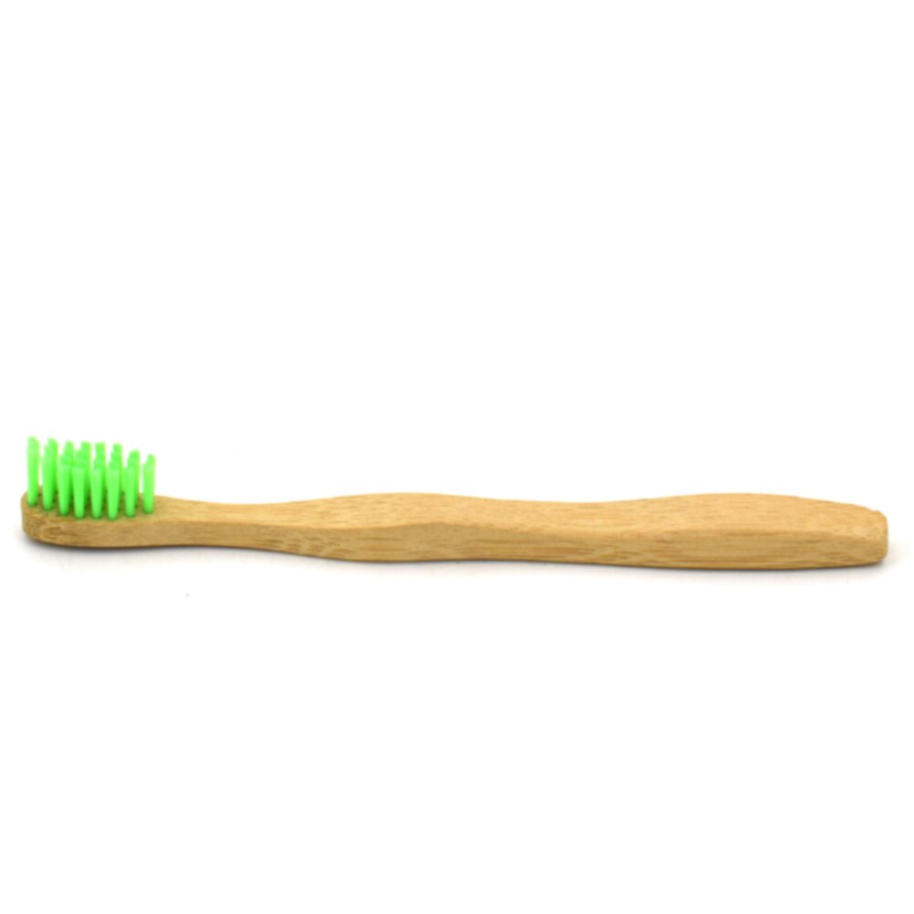 Brosse à dents en bambou pour enfants, hygiène buccale à domicile, sécurité, manuel biodégradable, voyage pour enfants, Anti doux: green