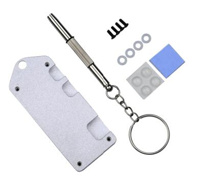 Boîtier en aluminium pour Raspberry Pi zero W coque en métal noir boîtier en argent boîtier couvercle Compatible avec RPI 0 et RPI 0 W: Silver