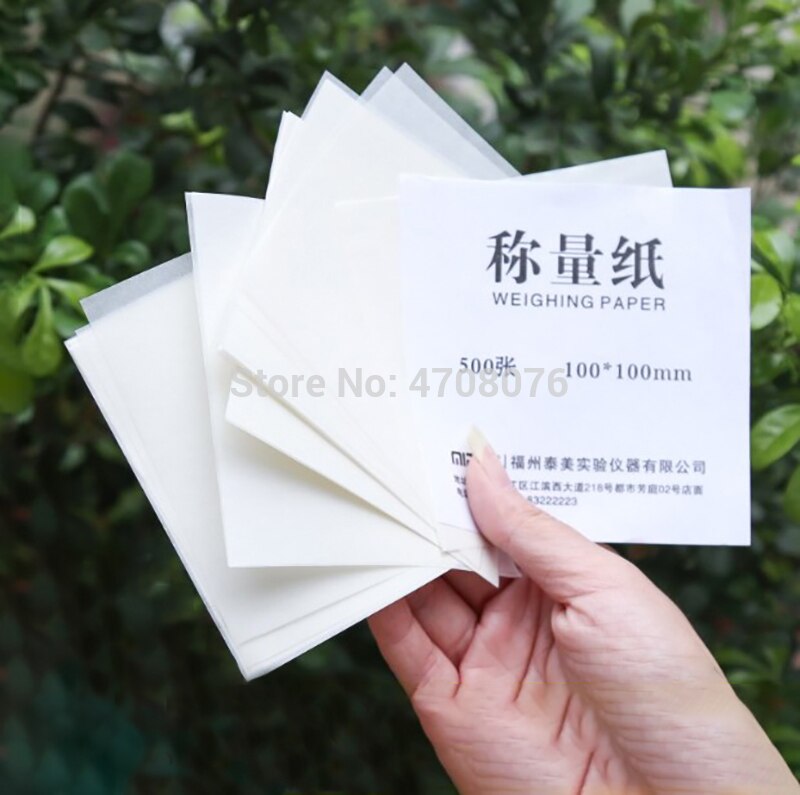 Lab weighing paper Square Ultrathin Paper media for balance scale variety sizes 500pcs/pack Laboratory Chemistry