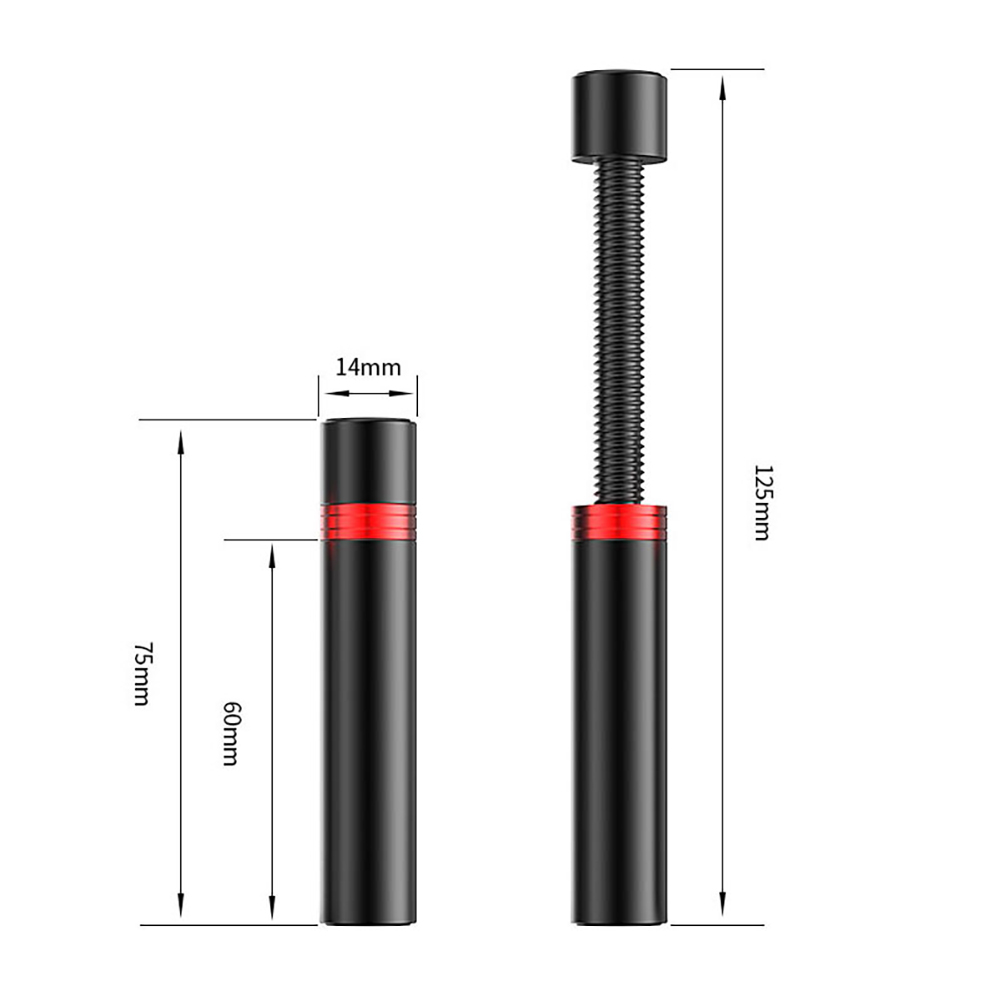 Support Vertical pour carte graphique GPU, vis rotative télescopique réglable en alliage d'aluminium: GRIS