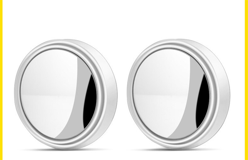 2 mini espejos retrovisores para coche, pequeños y redondos, visión grande, asistencia de marcha atrás, punto ciego, 360 giratorios