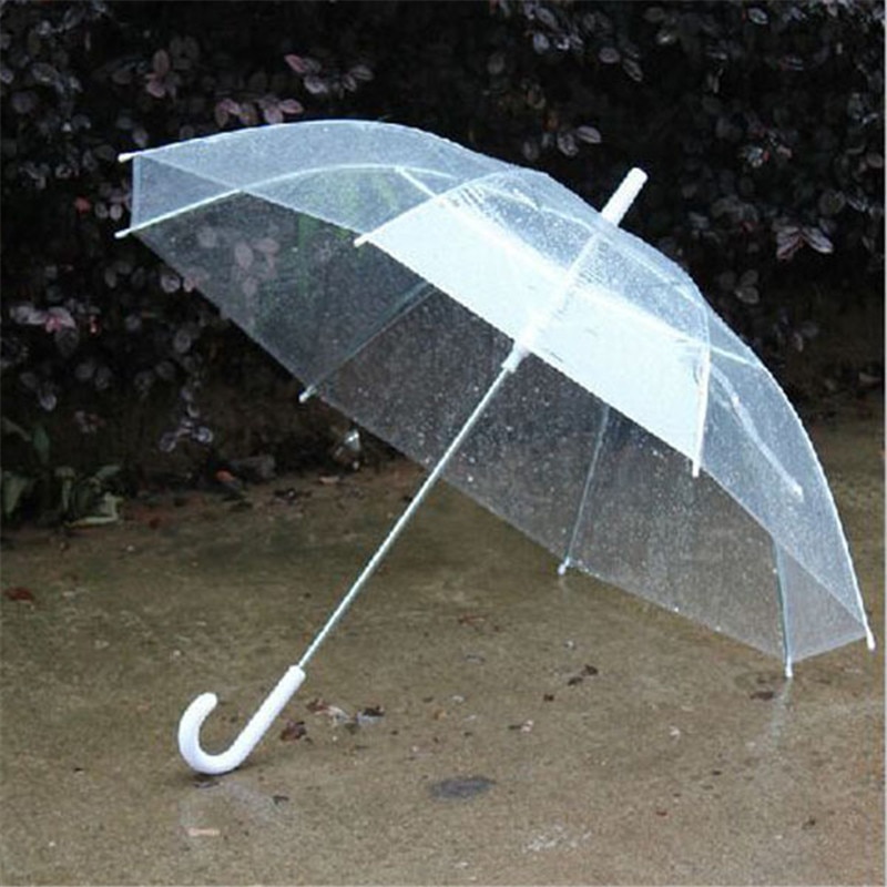 Portable Transparent Clear Rain Umbrella Parasol PVC Dome for Wedding Party Favor