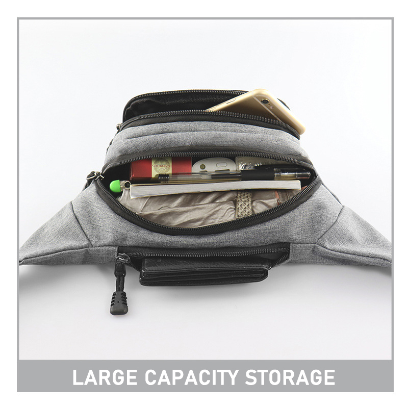 Sports de plein air taille sacs multi-fonctionnel étanche hommes et femmes grande capacité sacs à bandoulière voyage d'affaires sac de téléphone portable