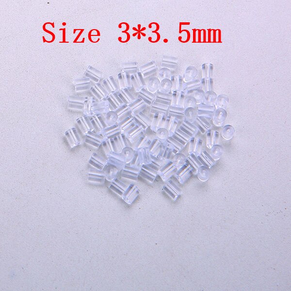 500 teile/los Gummi Ohrring Zurück Stopfen Silikon Ohr Stecker Blockiert Kappen Ohrringe Sichern Unterstützung Für DIY Schmuck Machen