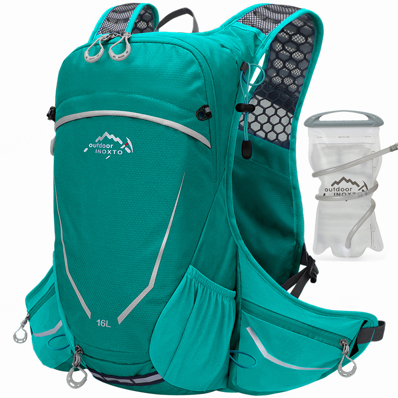INOXTO-mochila de ciclismo impermeable para exteriores, bolsas de bicicleta de montaña, Maratón, deporte, Camping, senderismo, hidratación, 16L