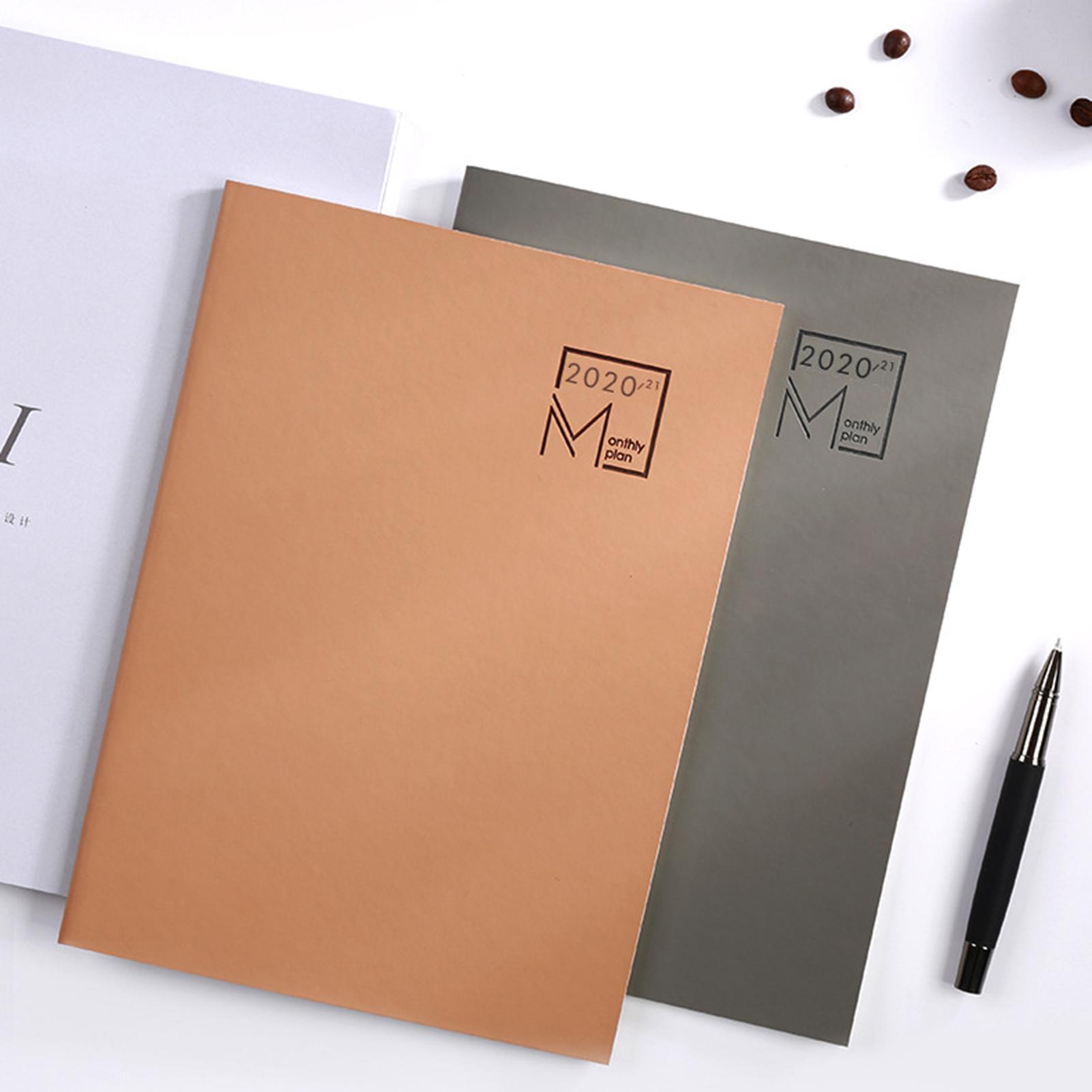 Solid Color 2022 Planner Notebook Agenda Daily Weekly Monthly Journal A5 Meeting Book Girl School Supplies Stationery