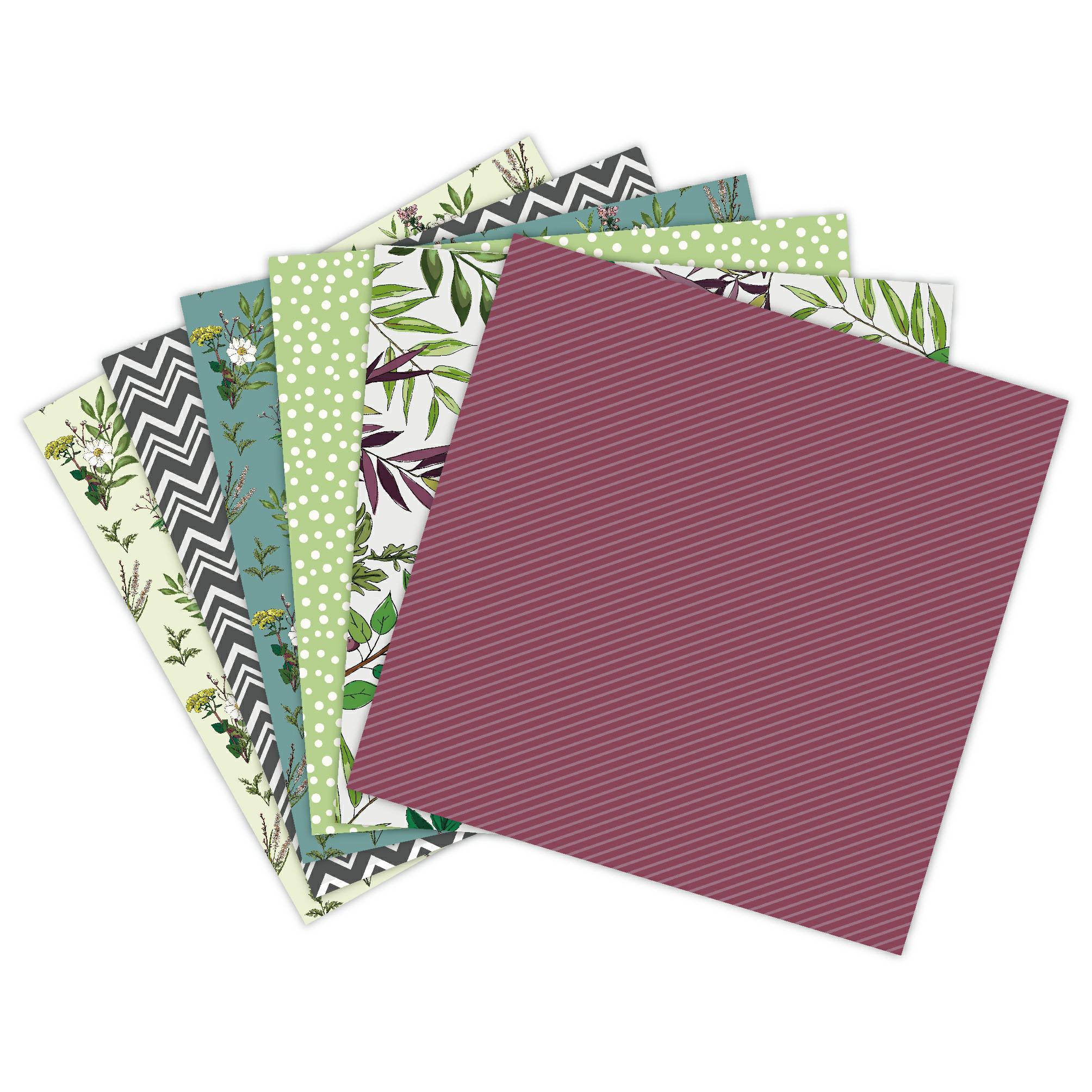 flower Scrapbooking paper pack of 24 sheets handmade craft paper craft Background pad p11