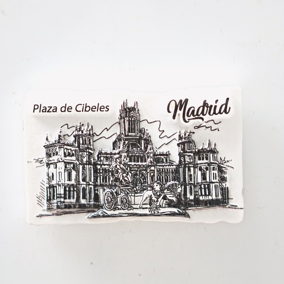 1 unidad, imanes de nevera de Madrid, pegatinas de nevera de España, recuerdos de viaje, decoraciones coloridas de cocina para el hogar, de vacaciones: Verde