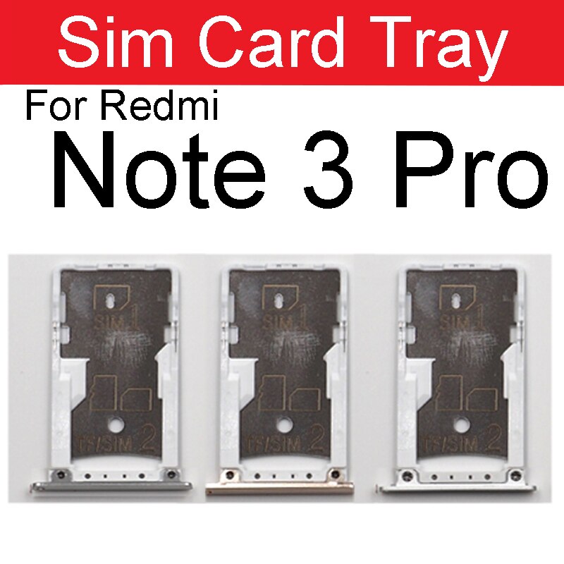 Support de carte Sim pour Xiaomi Redmi Note 3 3s 3x Pro, adaptateur de fente de carte Sim, réparation de pièces de rechange