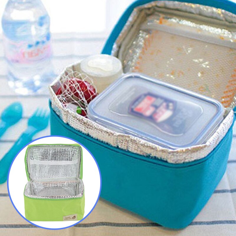 Picknick Tasche Tragbare Isoliert Thermischen Picknick Tasche Camping Wandern Sport Reise Frauen freundlicher Männer Solide Mittagessen Kasten Kochen Tasche