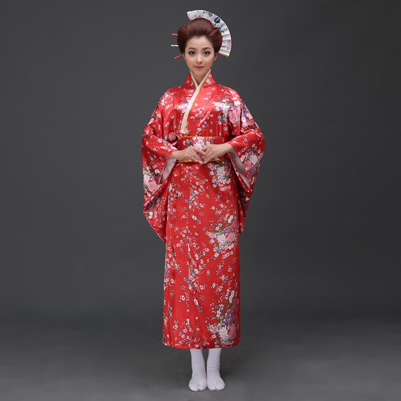 Japanese Women Original Yukata Dress Traditional Kimon Performance Dance Costumes samurai японская одежда kimono feminino: style 7