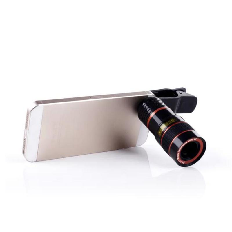 Geen Donkere Hoek 12X Zoom Optische Telescoop Lens Hd Camera Tele Voor Iphone 13 Plus Xs Max X Mobiele Telefoon lens Met Clips