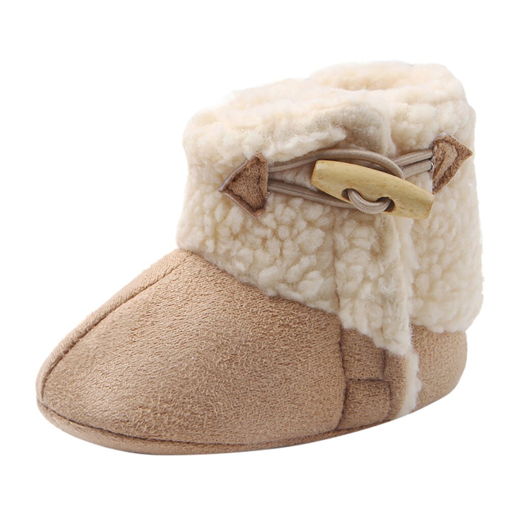 baby shoes winter outdoor Snow Boots For Baby Girl Boy Baby Shoes toddler First Walkers Warmer girl boots zapatos bebes: Beige / 4.5