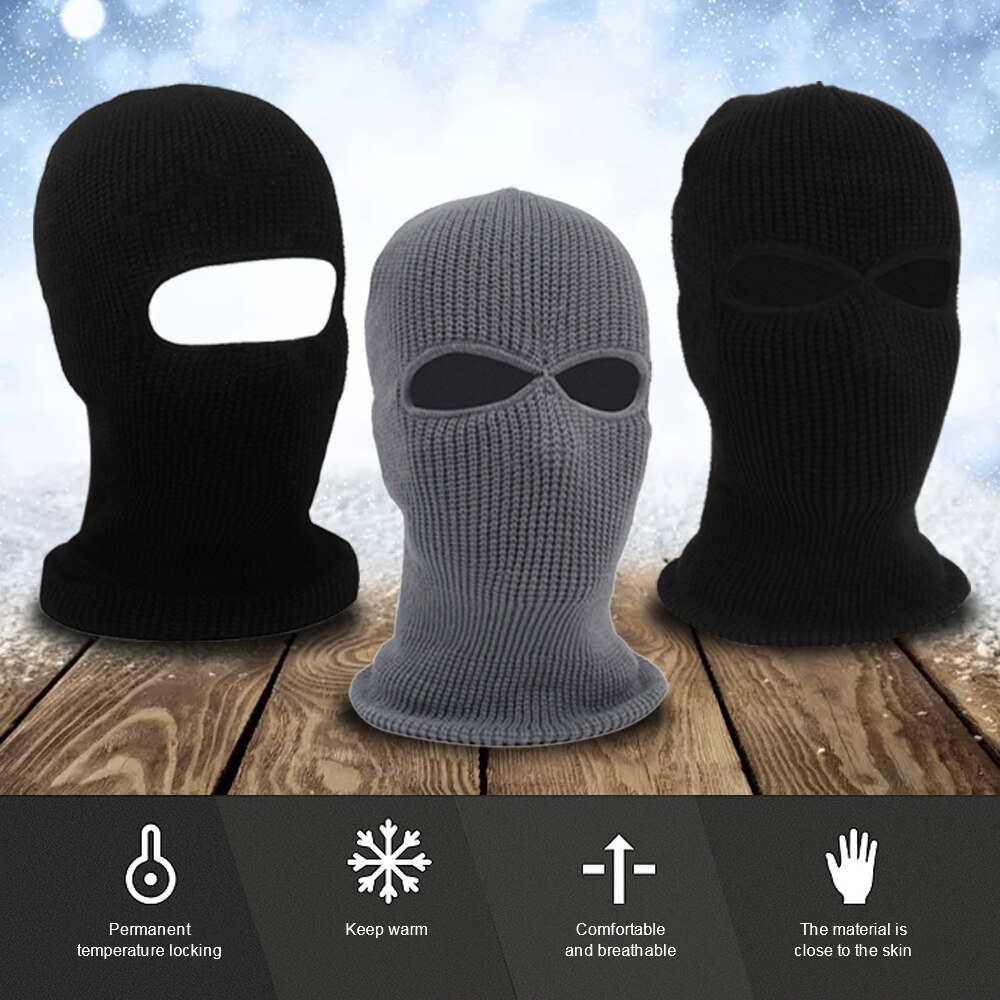 Neutralne wiatroszczelne czapki z dzianiny wiatroszczelne i ciepłe w zimna pogoda wełniany polarny swetry czapki maski narciarskie szyi ciepło osłona twarzy