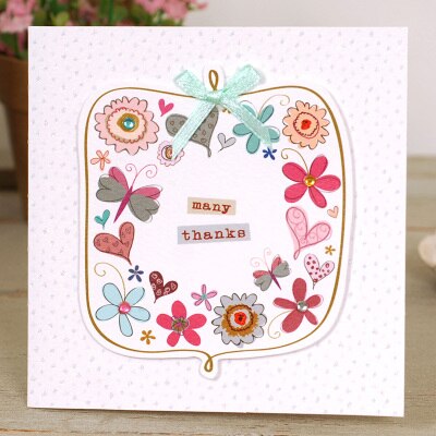 cute mini greeting cards square kids handmade birthday flower small cards for mother's day: MINI 1513 II 12