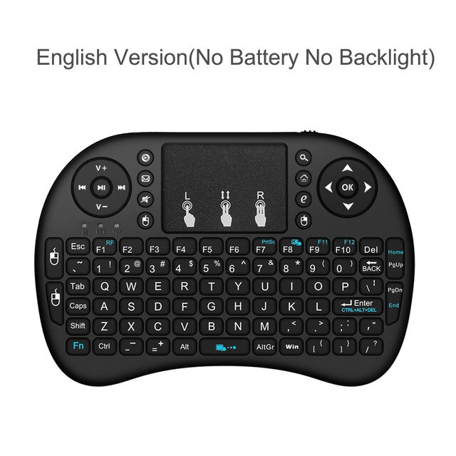 I8 Mini Wireless Keyboard 2.4Ghz Russische Engels Versie Air Mouse Met Touchpad Voor Laptop Android Tv Box Pc: English Version