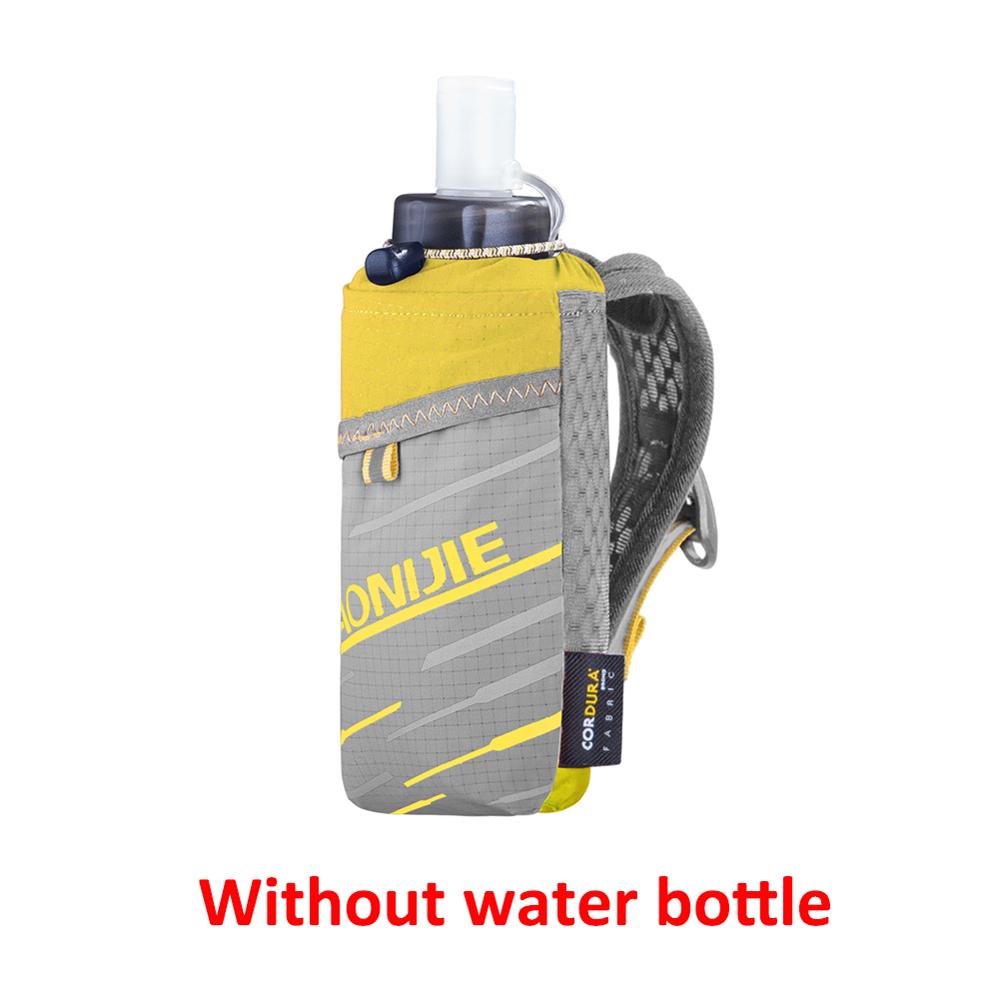 AONIJIE A7102 Light Weight Handheld Quick Grip Quick Stow Flask Water Bottle Carrier Bag 6.8&quot; Phone Holder Pouch Hydration Pack: Only Yellow Bag