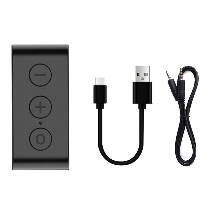2 in 1 Wireless Bluetooth 5.0 Transmitter Receiver Chargeable for TV PC Car Speaker 3.5mm AUX Hifi Music Audio Adapter