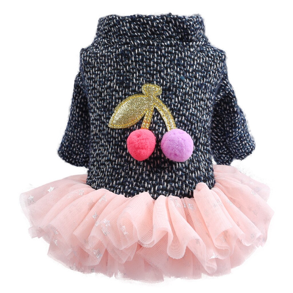 Pet Cherry Rok Herfst En Winter Comfortabel Kat Hond Kleding: L