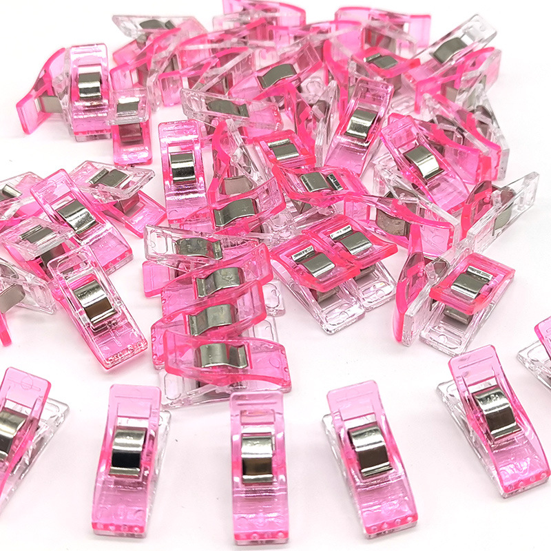 50 pièces Clips de couture Clips colorés polyvalents en plastique artisanat crochet tricot sécurité vêtements Clips couleur reliure Clips papier: Zinc antique