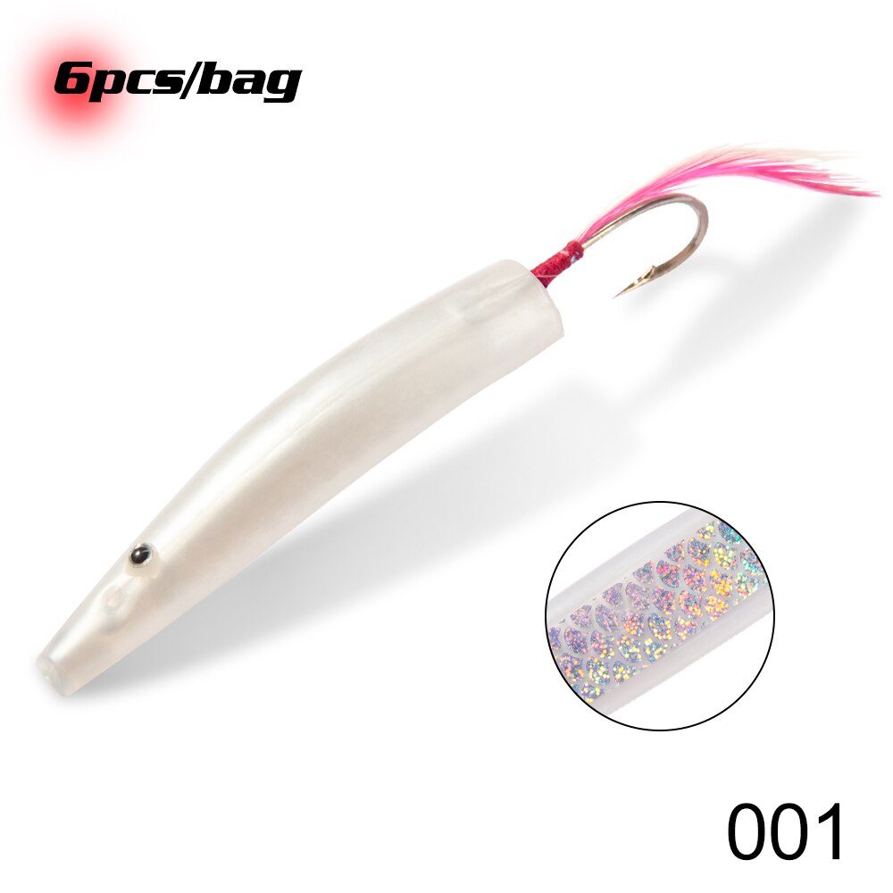 Hunthouse-cuchara de plástico duro para pesca, cebos de pesca para curricán, spinners, cuchara para Lucio, Surf Yumizuno, 45 y 60mm: Blanco / 60mm