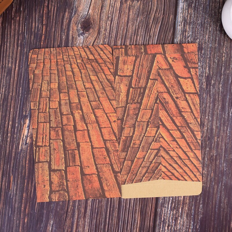 10pcs/lot Thickened retro printed kraft envelope packaging bag No. 5 envelope of business envelope Envelope: wall space