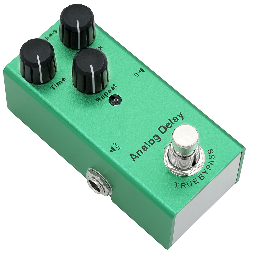 Pedal de guitarra eléctrica Vintage Overdrive/Distortion Crunch/Distortion/Sueño de EE. UU./Coro clásico/Fase Vintage/Delay Digital: Verde