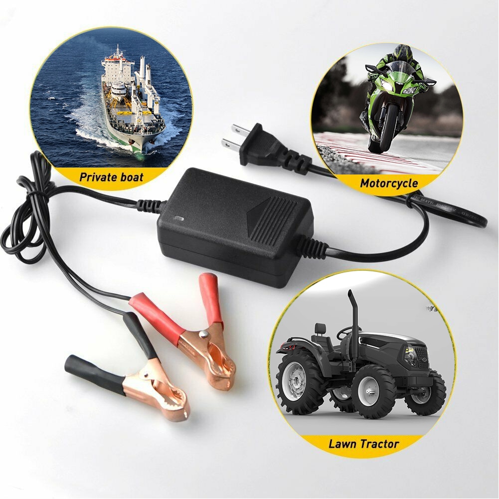 Battery Charger Maintainer 12V Trickle for Car Motorcycle RV Truck ATV US Plug Enduring Car Durable Parts Components