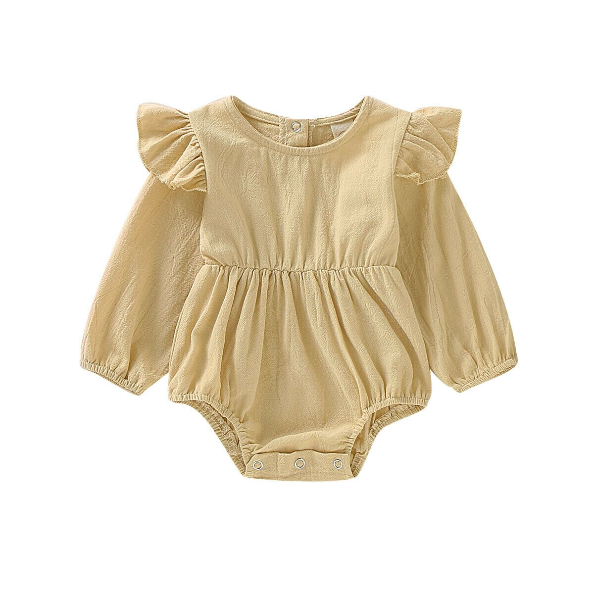 0-24M Baby Meisjes Lange Mouw Romper Meisje Katoen Bodysuit Baby Jumpsuit Kleding Todder Solid Lange Mouwen Outfits kids Rompertjes