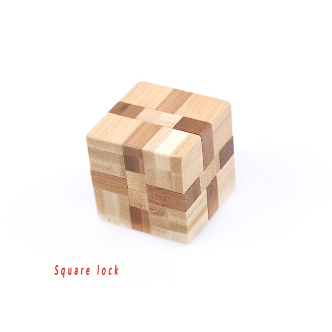 Neue Pädagogisches Erwachsene Kinder Spielzeug Ausgezeichnete IQ Gehirn Teaser 3D Holz Verriegelung Kong Ming Luban Lock Puzzle Spiel Spielen: 881943