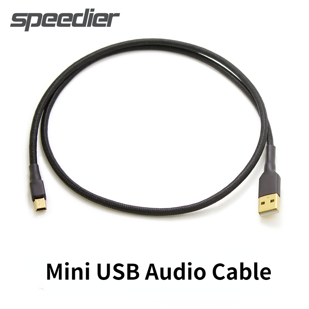 2022 Hifi Verzilverd MINI_USB Mini-Usb Kabel Koorts-Grade Dac Decoder Geluidskaart Datakabel usb A Naar Mini Usb Audio Kabel
