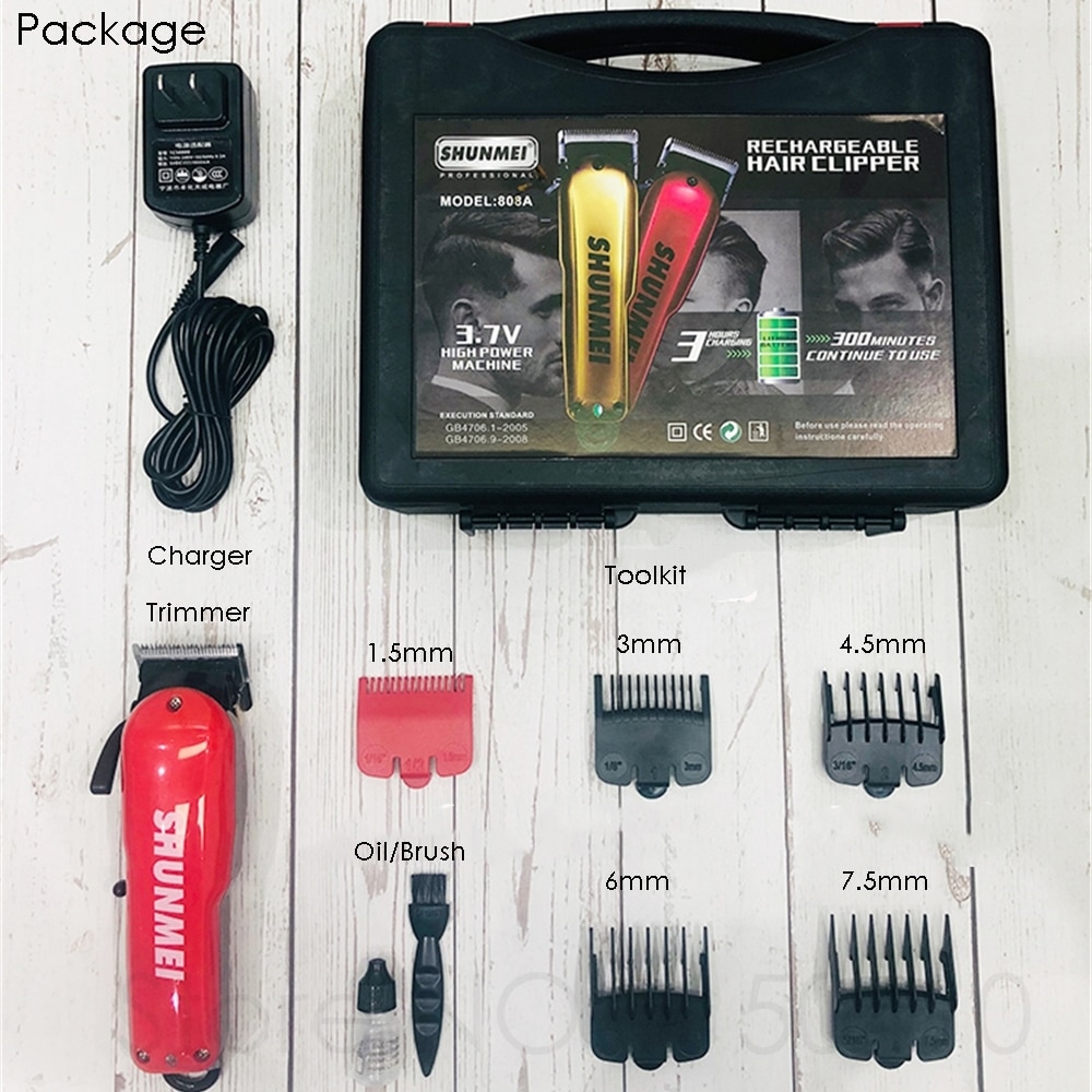 HairClipper Rechargeable Hair Trimmer Men Beard Razor Electric Mower Hair Cutting Machine Haircut Length Adjustable