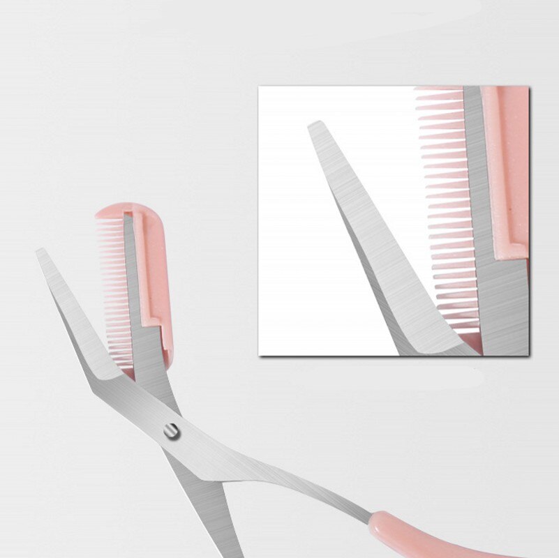 Recortador de cejas de acero inoxidable, peine, tijeras de pelo, Clips, maquinilla de afeitar, accesorios de maquillaje, 1 pieza