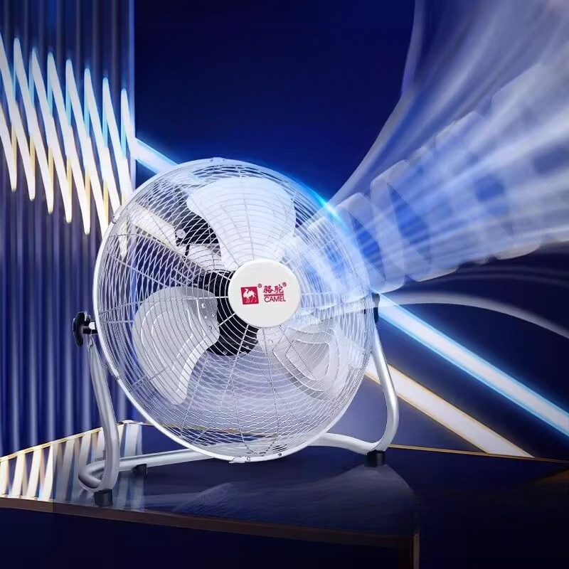 Heavy-Duty Floor Fan: Industrial Copper Motor 3-Speed Tilt Energy Saving Leakproof Jobsite/Household Use Industrial fan