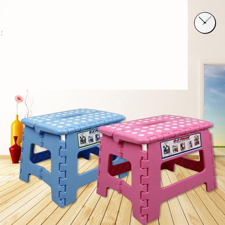 Tunge bærbare plast folde stol badeværelse bænk små børn voksne husstand multi størrelse