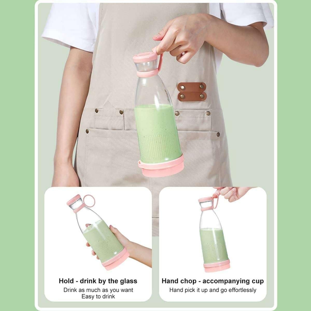 Liquidificador portátil de suco fresco, copo espremedor recarregável usb, 6 lâminas, copo espremedor elétrico multifuncional, frutas, leite, liquidificador de mistura